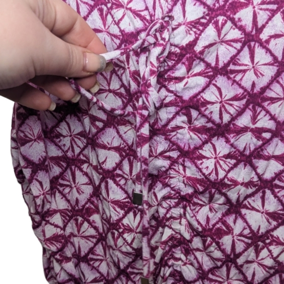 Michael Michael Kors Women's Abstract Print Scrunched Tank Top - Picture 6 of 10